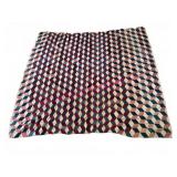 Old Quilt Top Handmade Red White & Blue 75x82in