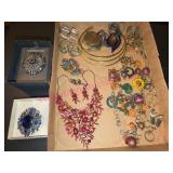 Costume Jewelry w/Covington Brooches