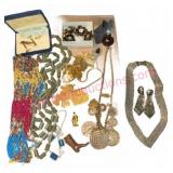 Costume Jewelry Lot w/ Beads & Pendants