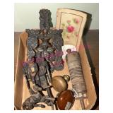 Decorative Metal & Ephemera Lot