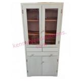 Antique Kitchen Cabinet w/Glass Doors