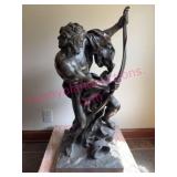 Antique Bronze 3ft Sculpture by Pierre Puget