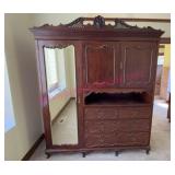 Antique French Knockdown Wardrobe 7.5ft tall