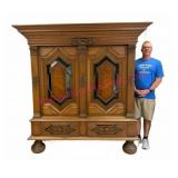 Large Antique European Knockdown Cabinet