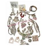 Costume Rhinestone Jewelry Assortment