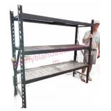 Steel 6ft Tall Industrial Rack w/Wire Shelves