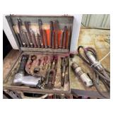 Air Chisel Set w/Attachments & 2 Air Tools