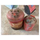 Eagle Welded Steel Gasoline Can & Red Metal Can