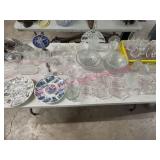 Lot of Glassware & Commemorative Plates