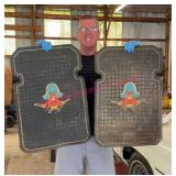 Vtg Rubber Car Floor Mats w/Yosemite Sam