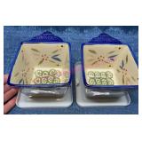 Temp-tations Old World Ovenware 10oz Bowls w/Lids