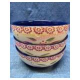 Set of 3 Temp-tations Old World 6.5in Bowls