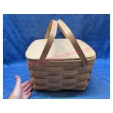 Basketville Putney Vermont Woven Picnic Basket