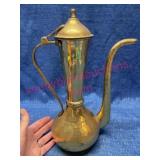 Brass Coffee Pot w/ Lid
