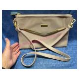 JOY & IMAN Leather Crossbody Bag w/ Gold Hardware