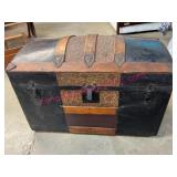 Antique Medium Size Dome Top Trunk c. 1900