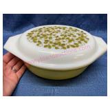 Pyrex Verdi/Olivens 1.5 Qt Casserole w/Lid