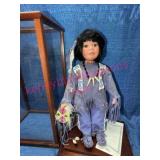 Hamilton Collection Tashee Doll w/ Display Case