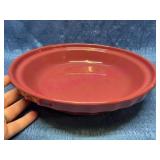 Longaberger Pottery Paprika Pie Plate