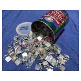 Metal Shelf Clips in Maxwell House Coffee Tin