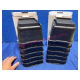 2 Sets Plastic Bed Risers, 12 Pieces Total
