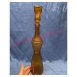 Mid-Century Empoli Amber Rose Genie Bottle