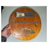 Studebaker & Impala Emblems Wood Wall Clock