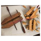 Jorgensen & Assorted Wood Clamps, Qty 6