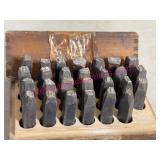 Ant. 1/4in Steel Alphabet Punch Set, 27pcs