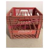 Johnsonï¿½s Creamery Red Milk Crate Bloomington IN