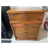 1950s-60s Bassett 4-Drawer Walnut Chest