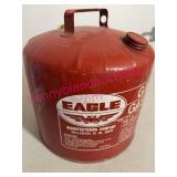 Eagle 5-Gal Red Galvanized Gasoline Can