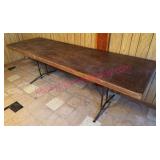 Vtg Folding 8ft Table in basement