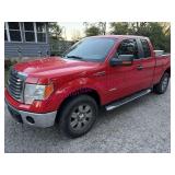 2011 Ford F-150 XLT 4x4 SuperCab Red Pickup