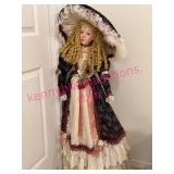 Ashley Belle 41in Porcelain Doll in Fancy Clothes