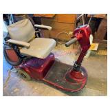 Pride Victory 3-Wheel Mobility Scooter in Garage
