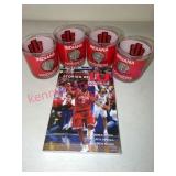 Indiana Hoosiers Glasses & IU Sports Book