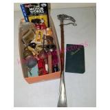 Box Lot Miscellaneous Items & Italian Shoehorn