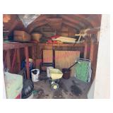 Contents of Storage Shed in backyard