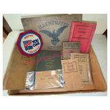 Old Military Training Manuals & Patch