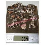 Sterling Silver Jewelry Group, 35.4g Total Weight