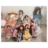 Porcelain & Mixed Material Doll Collection, Modern