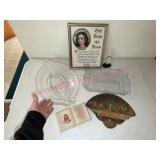 Christian Theme Art Glass Plates & Religious Items