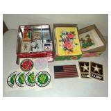 Vintage Greeting Cards, NFL Mini Mugs & Stickers
