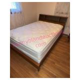 BR3-Simmons Full Mattress &Wood Bookcase Headboard