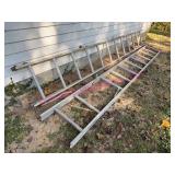 (2) 12ft Aluminum Extension Ladder Sections