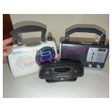 3 Portable Radios: Emerson Weather & JCPenney