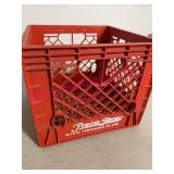 Prairie Farms Red Plastic Milk Crate