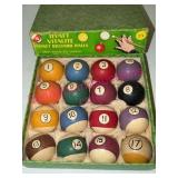 Hyatt Vitalite Pocket Billiard Balls in Box