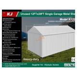UNUSED 12FT x 20FT Steel Single Garage / Shed